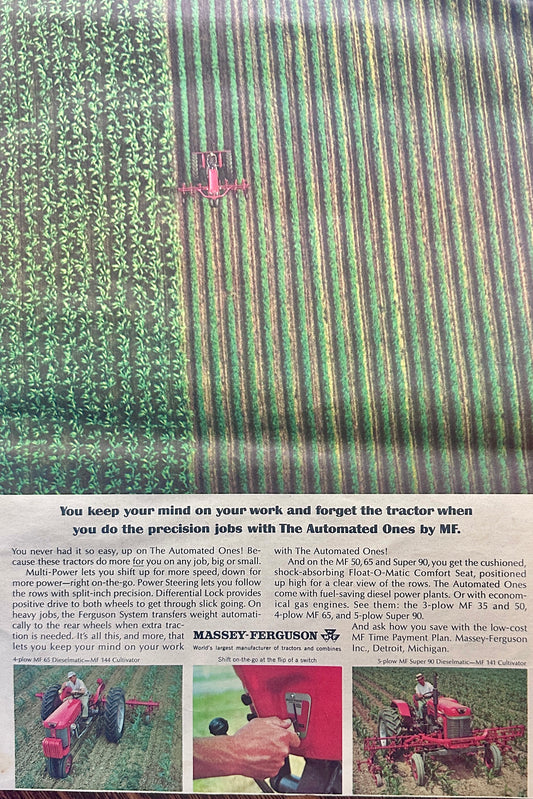 1964 Massey-Ferguson Tractors, MF35, 50, 65 and Super 90 Ad # 1117