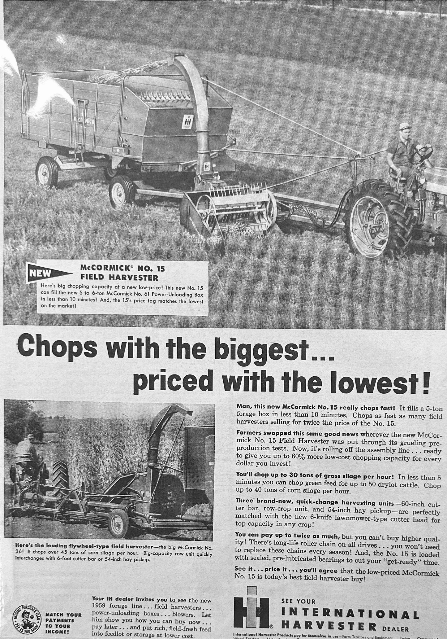 1959  International Harvester McCormick No 15 Field Harvester #1171