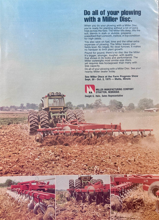 1975 Miller Disc of Stratton, Nebraska Ad #1253
