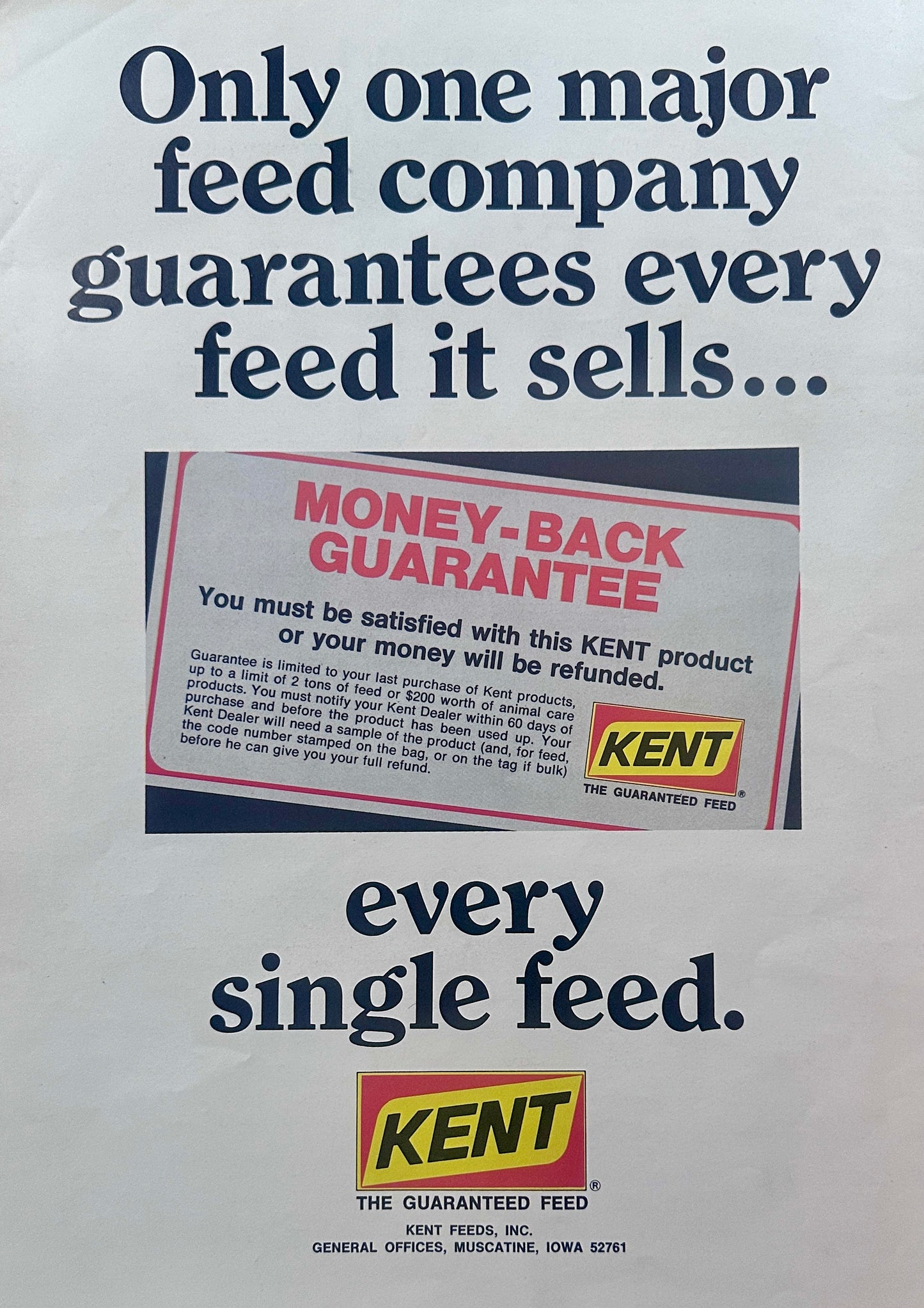 1973 Kent Feed & Morton Farm Buildings Ad #1266
