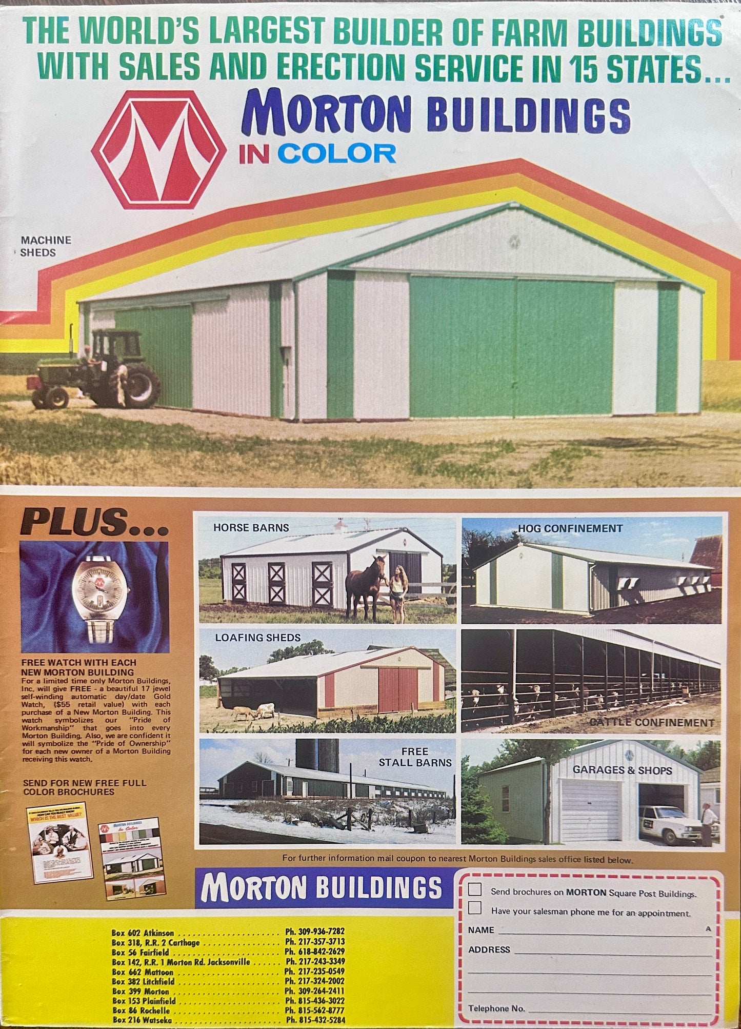 1973 Kent Feed & Morton Farm Buildings Ad #1266