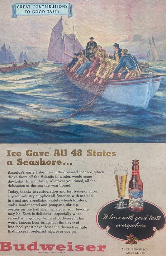1948 Masterpiece Ad of Yesteryear - Budweiser - Ad #1311