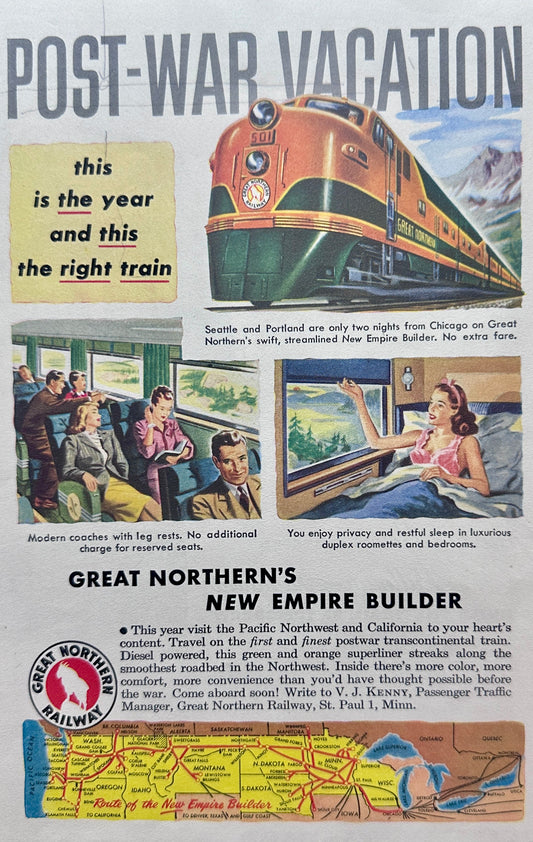 Great Northern Empire Builduider General MOtors Black-Orange Engine N969