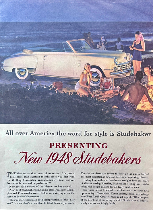 1948 Studebaker Champion & Commander Convertibles Ad #A339