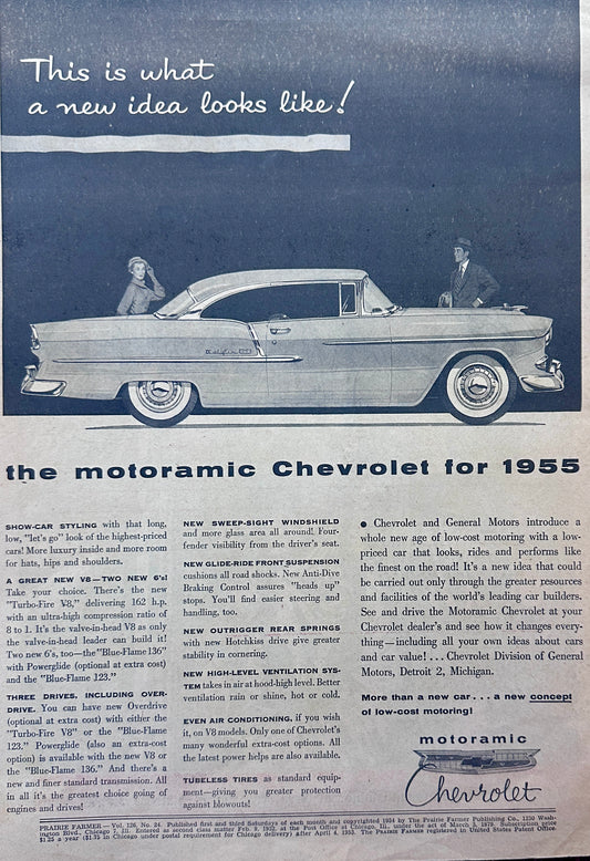 1954 Chevrolet Motoramic Engine in the Bel Air Aport Coupe AD #1414