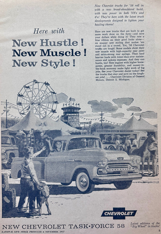 1958 Chevrolet Task Force Pickup - Apache Stepside - #1411
