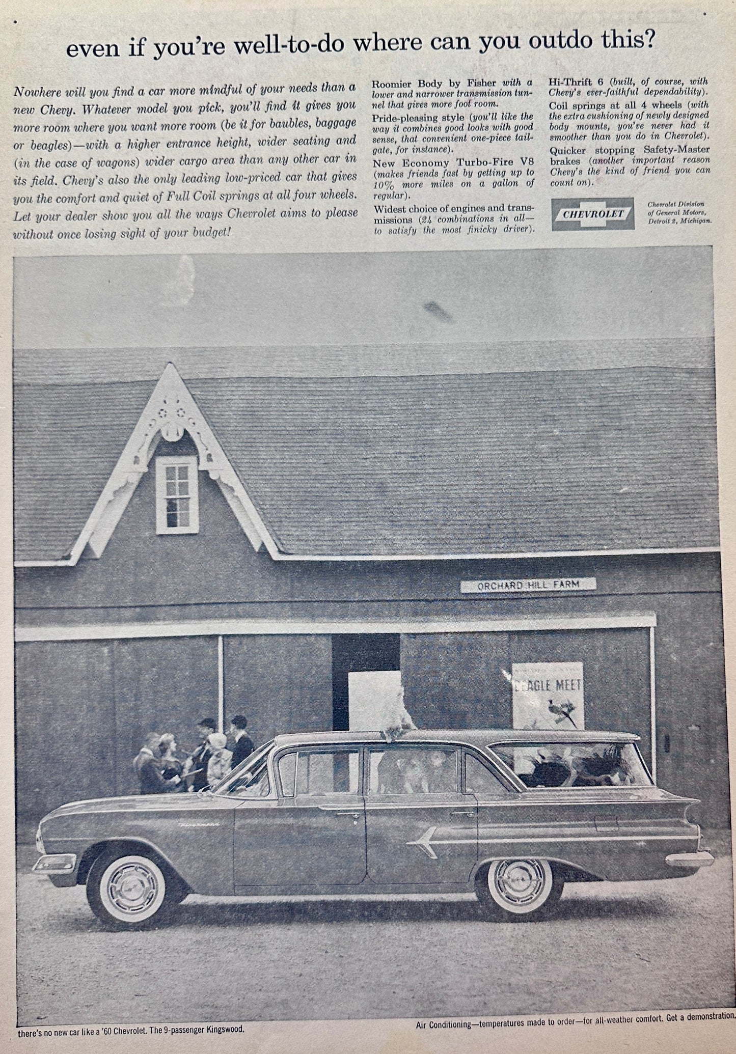 1960 Chevrolet Kingswood 9 Passenger Station Wagon Ad #1407