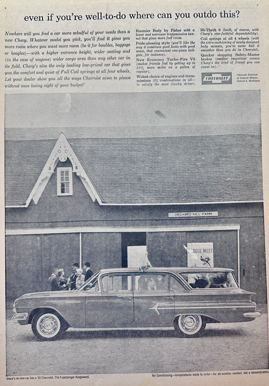 1960 Chevrolet Kingswood 9 Passenger Station Wagon Ad #1407