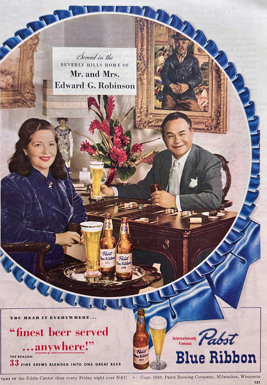 1949 Pabst Blue Ribbon Beer - Robinson Family - Ad #N1031