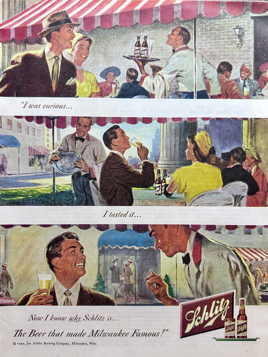 1948 Schlitz I was Curious - Campaign Ad Version 2 Ad #N1027