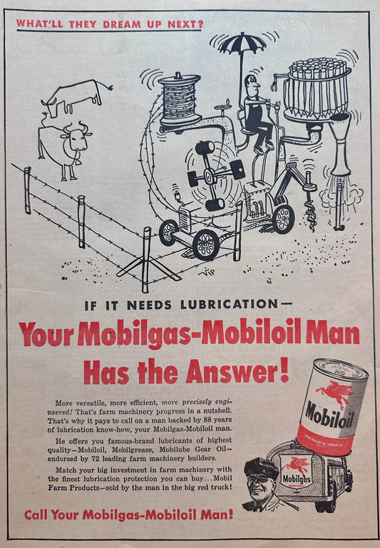 1954 Mobilgas-Mobiloil - What'll They Dream Up Next Ad #1436