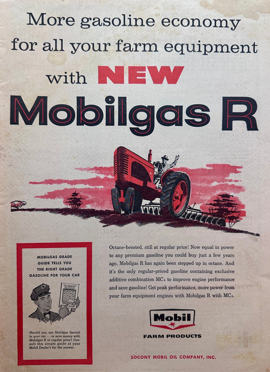 1957 Mobilgas R Socony Mobil OIl Co Vintage Ad #1432