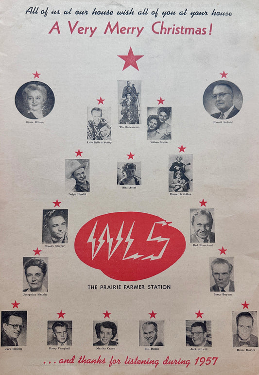 1957 WLS - The Prairie Farmer Station - Wishing A Merry Christmas #1430