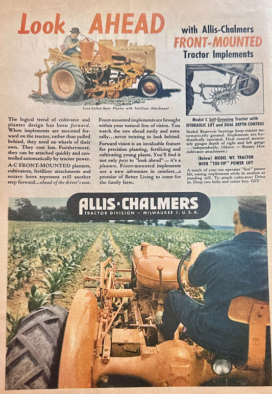 1946 Allis-Chalmers WC Tractor with Front Mounted Implements AD#N1091
