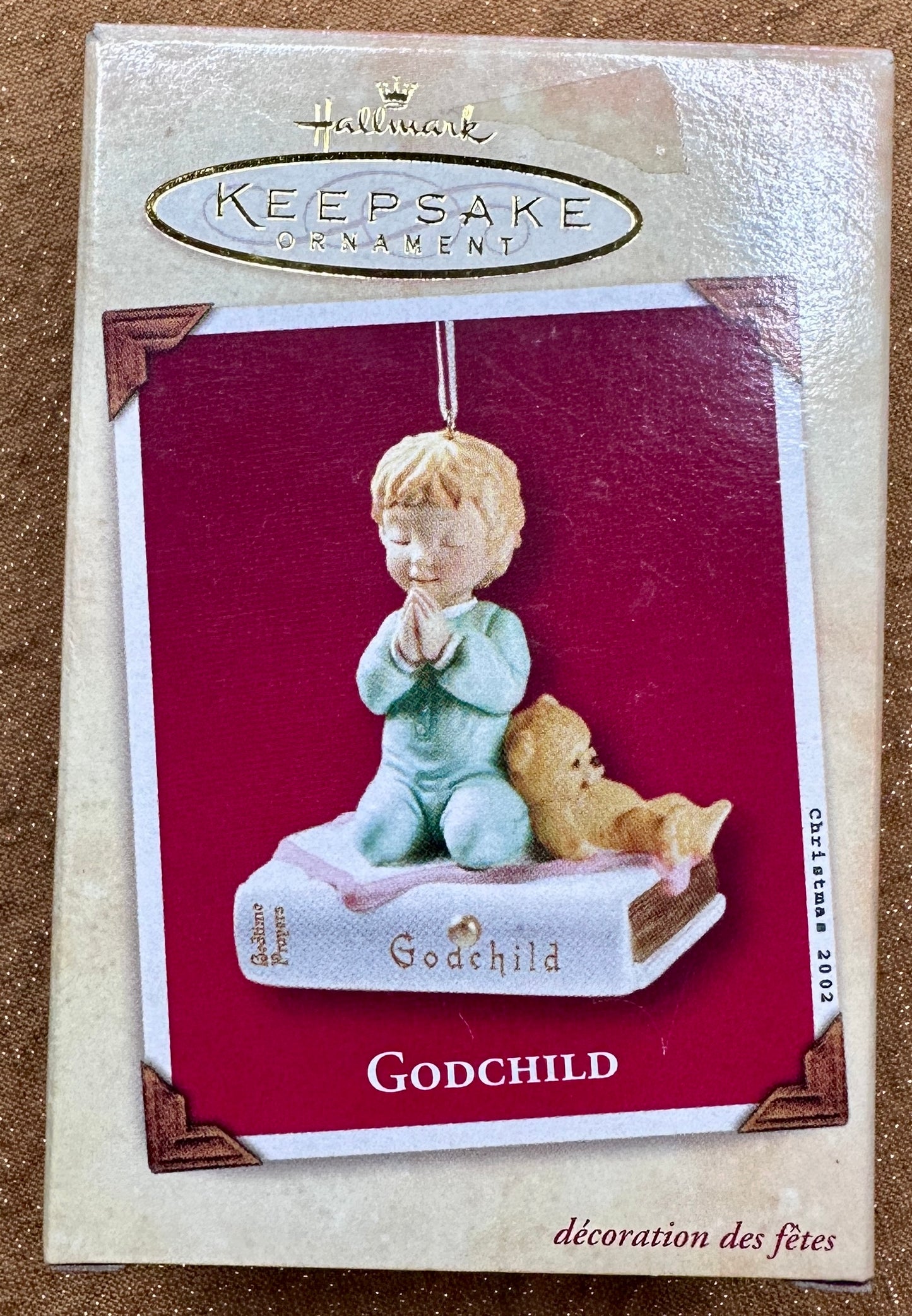 2002 Hallmark Keebsake Ornament - Godchild - Praying