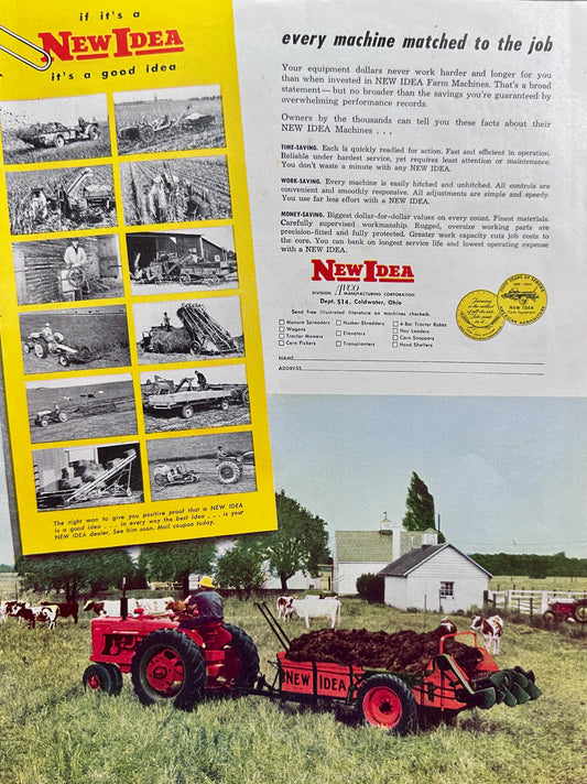 1949 New Idea Farm Implements - Every Machine Matched to A Job #1505