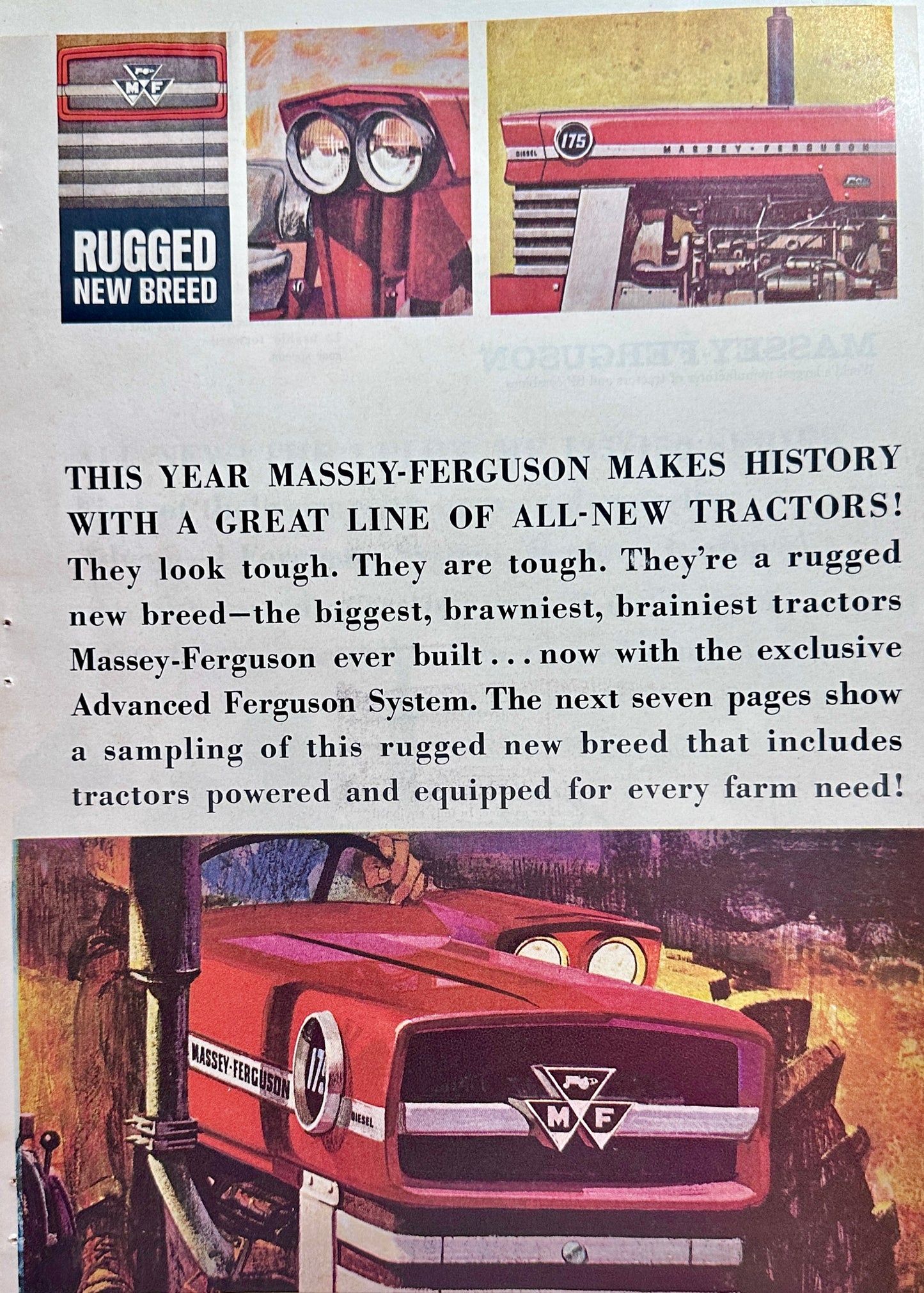 1965 Massey-Ferguson (8-Page) Magazine Ad Insert Ad#1530