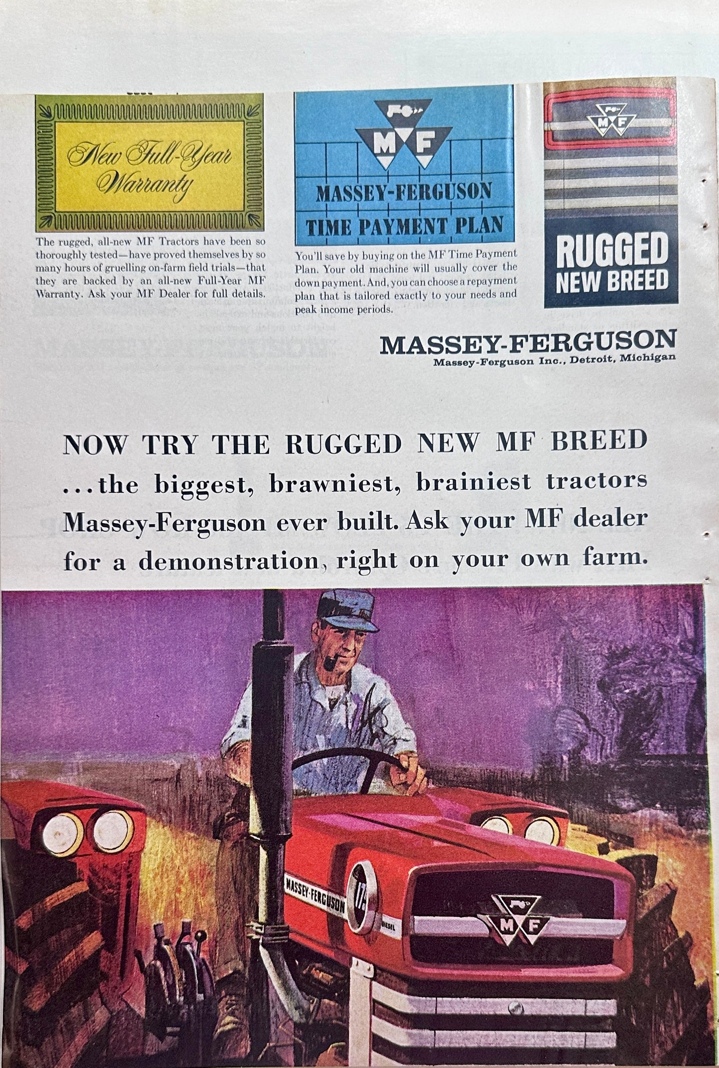 1965 Massey-Ferguson (8-Page) Magazine Ad Insert Ad#1530