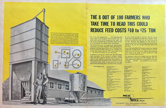 1965 (2-Page) Mix-Mill Feed Processing System - Bluffton, IN Ad #1511