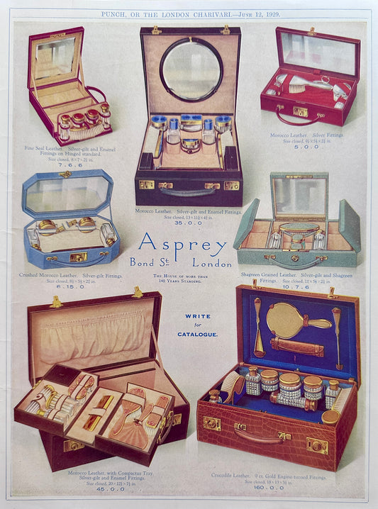 1929 Masterpiece Ad of Yesteryear - Kodacolor & Asprey of Bond St - N1175