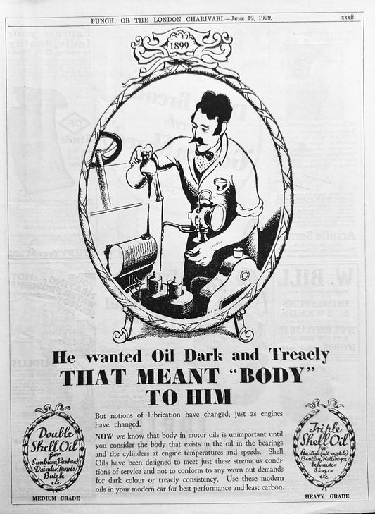 1929 Shell Oil Double and Triple List Suggested Auto Marques for Each Ad #N1177