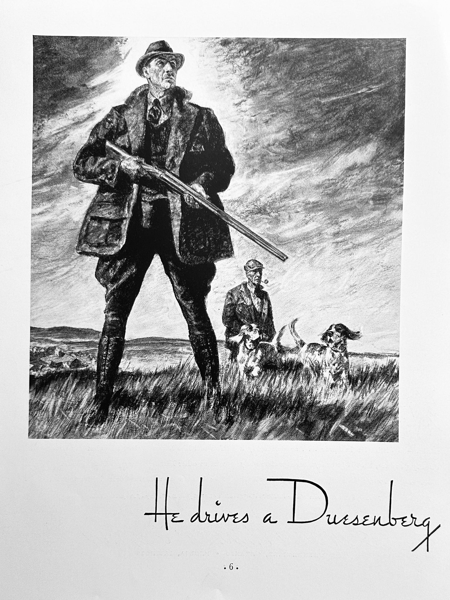 1934 Masterpiece Ad Of Yesteryear - Duesenberg - Driver Portrait Ad #1545