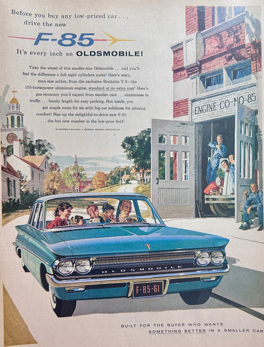 1961 Oldsmobile F-85 Something Better In a Smaller Car Ad #1568