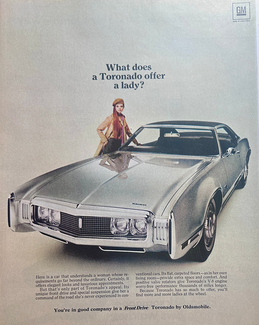 1971 Oldsmobile Toronado Landau Coupe Ad #1584