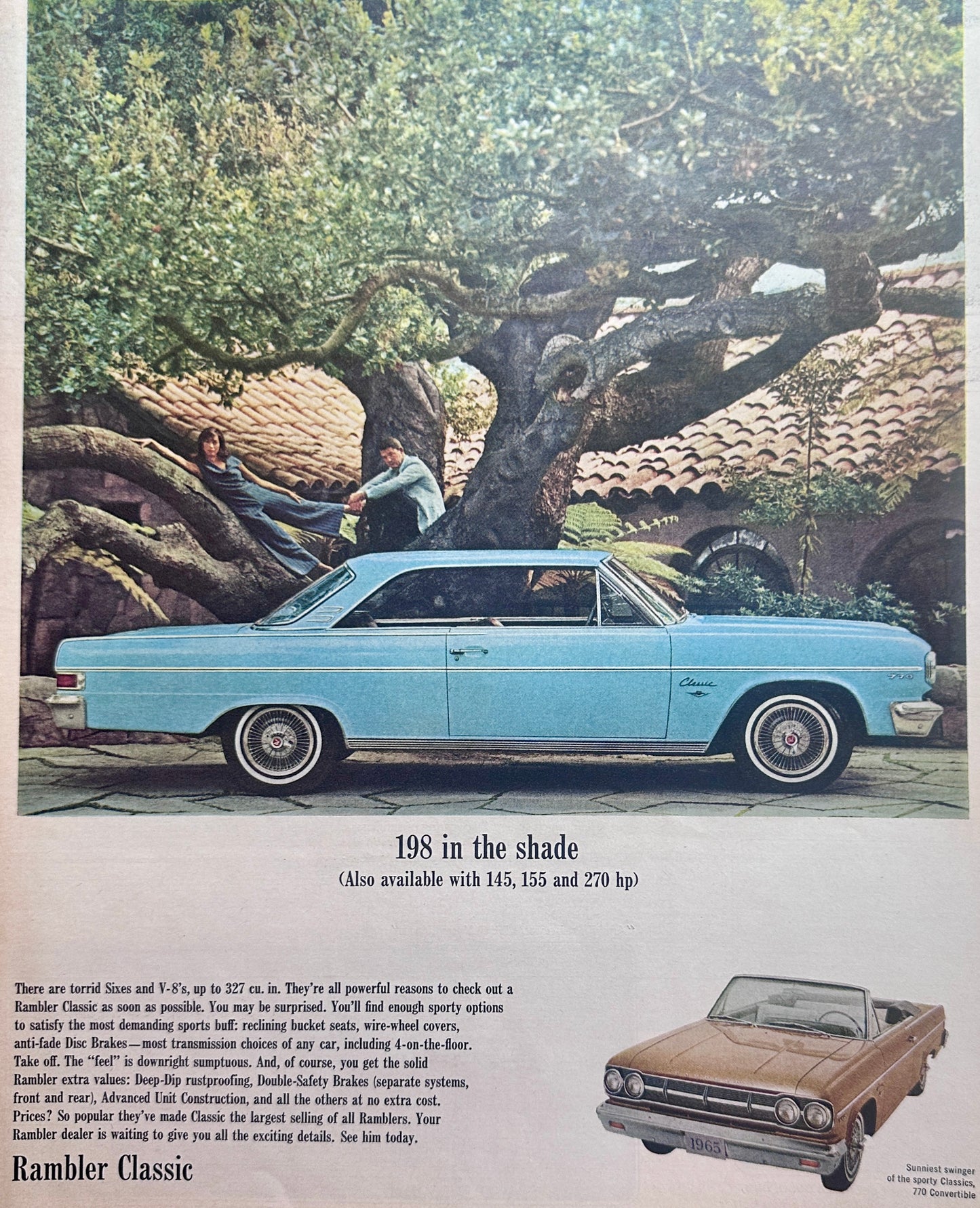 1965 Ramble Classic 2-Door Sport Coupe and 770 Convertible Ad #1585