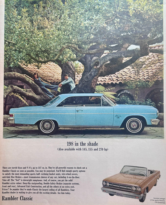 1965 Ramble Classic 2-Door Sport Coupe and 770 Convertible Ad #1585