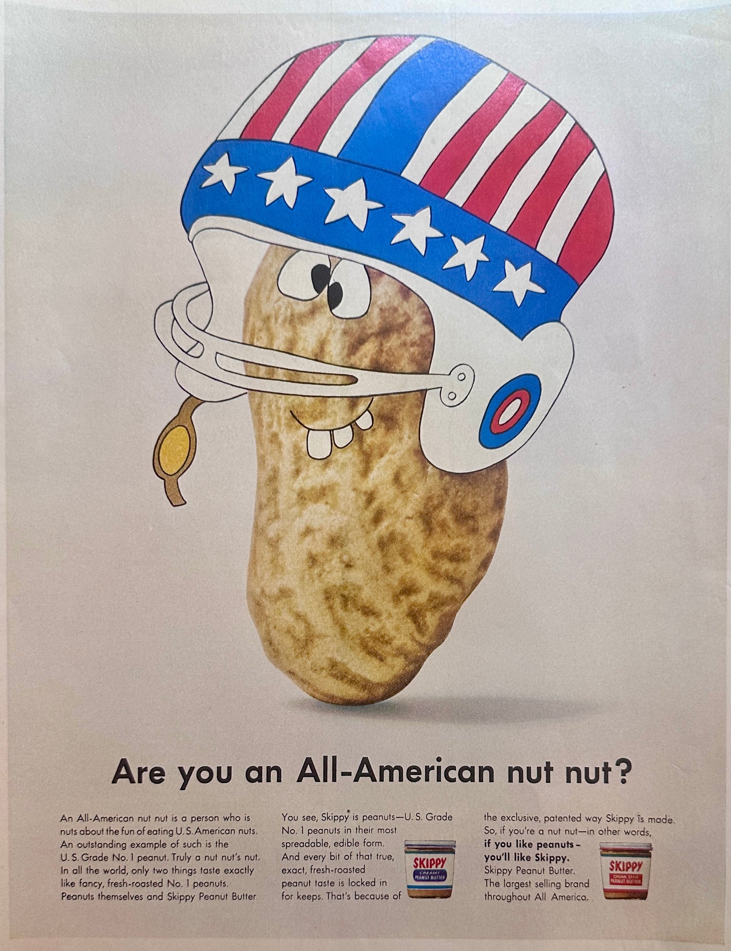 1966 Skippy Asks Are you an All-American Nut? Ad #1591
