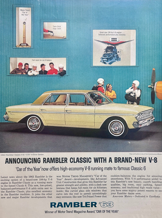 1963 American Motors Rambler Classic $-Door Sedan Ad #1648