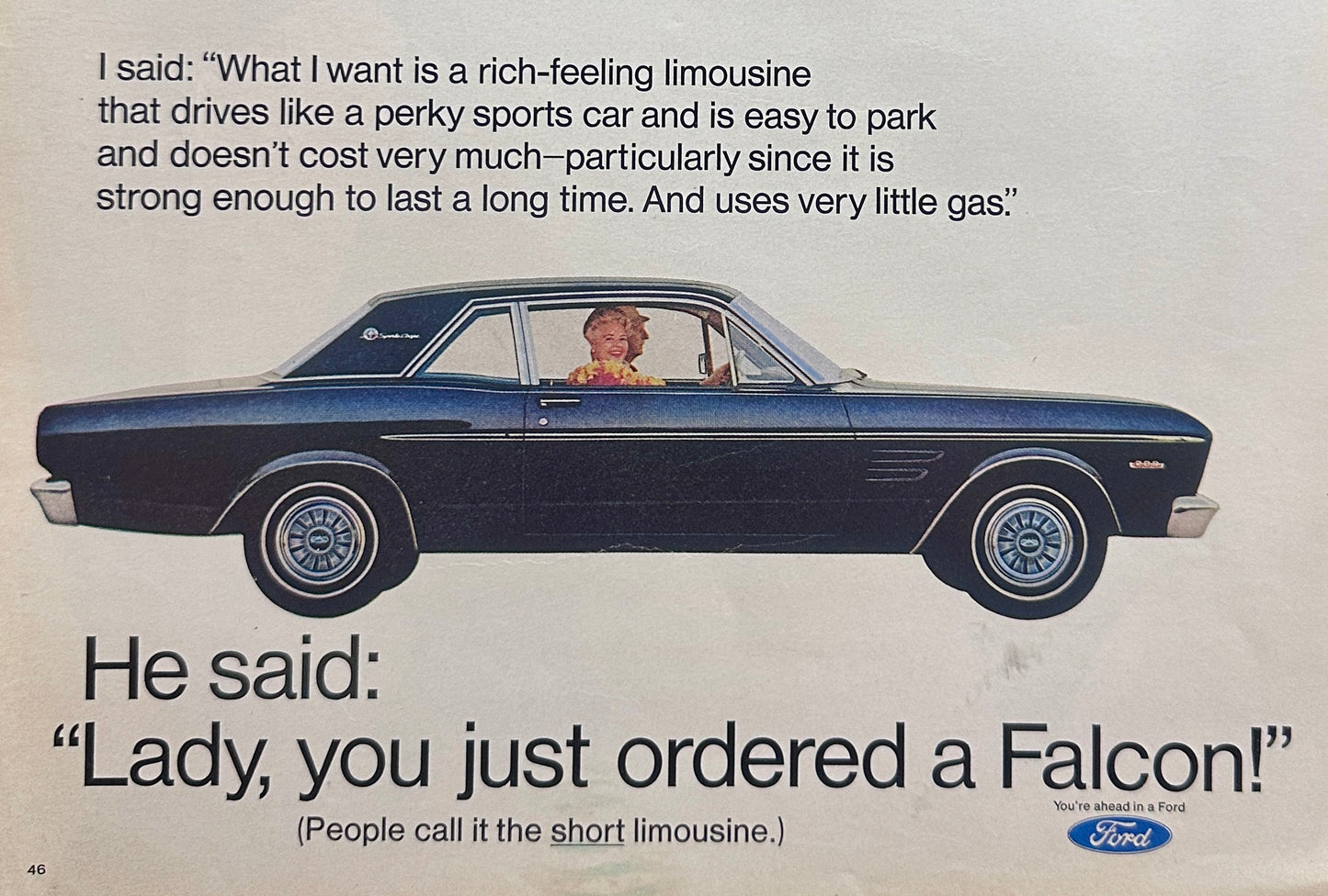 1966 Ford Falcon - The Short Limousine Ad #1652